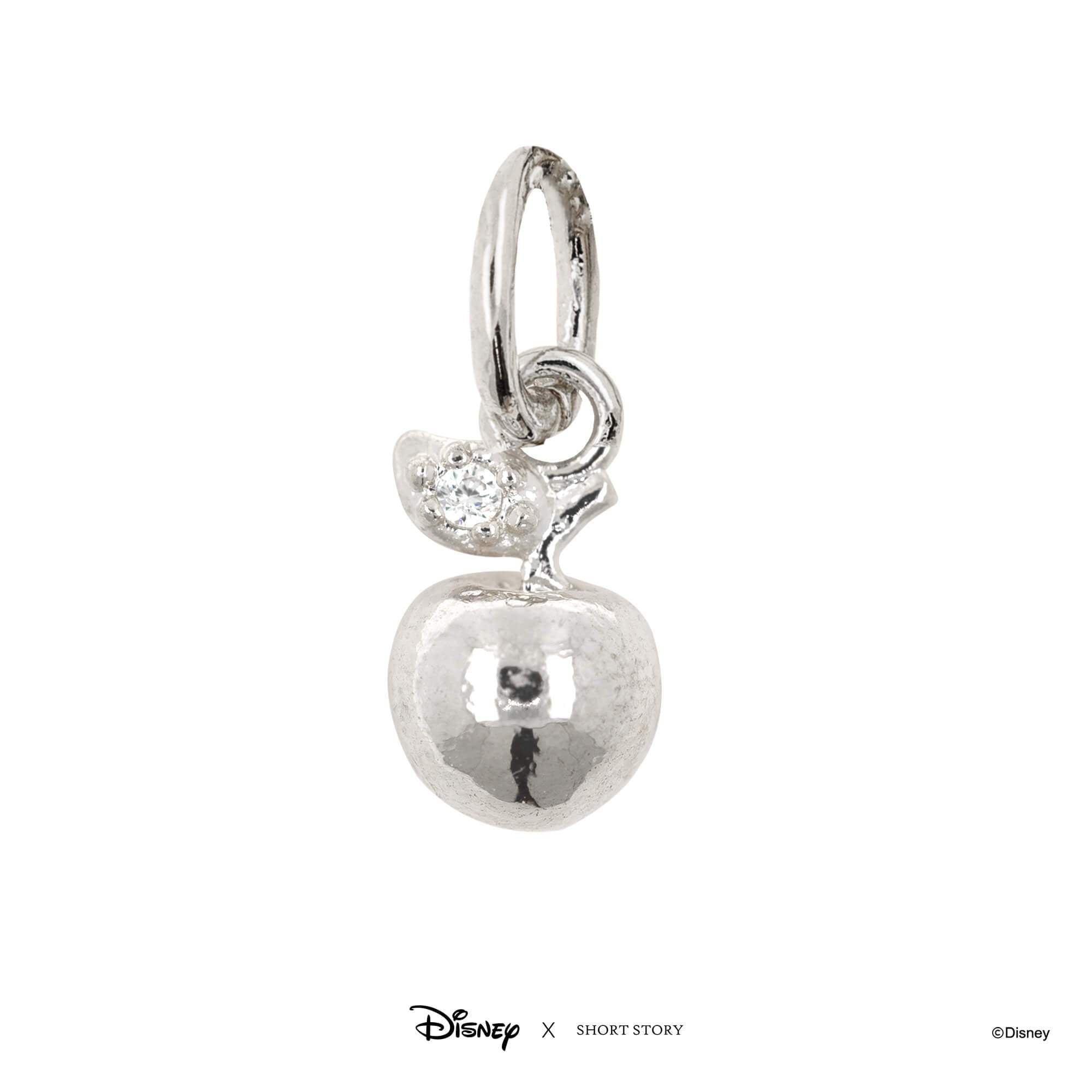 Disney Necklace Charm Diamante Apple