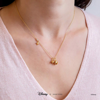 Disney Necklace Charm Diamante Mushroom