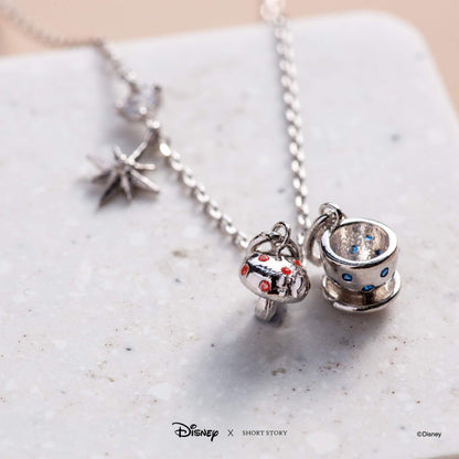 Disney Necklace Charm Diamante Mushroom