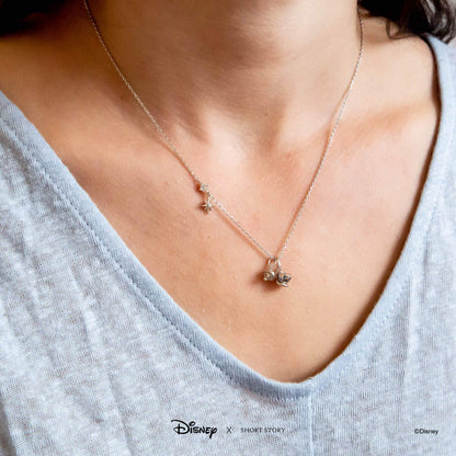 Disney Necklace Charm Diamante Mushroom