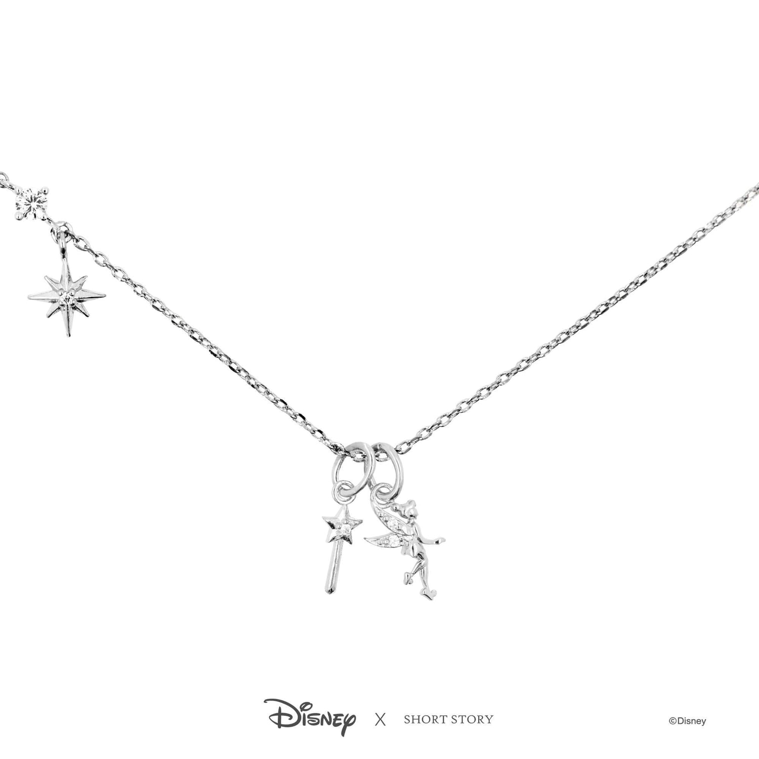Disney Necklace Charm Diamante Wand