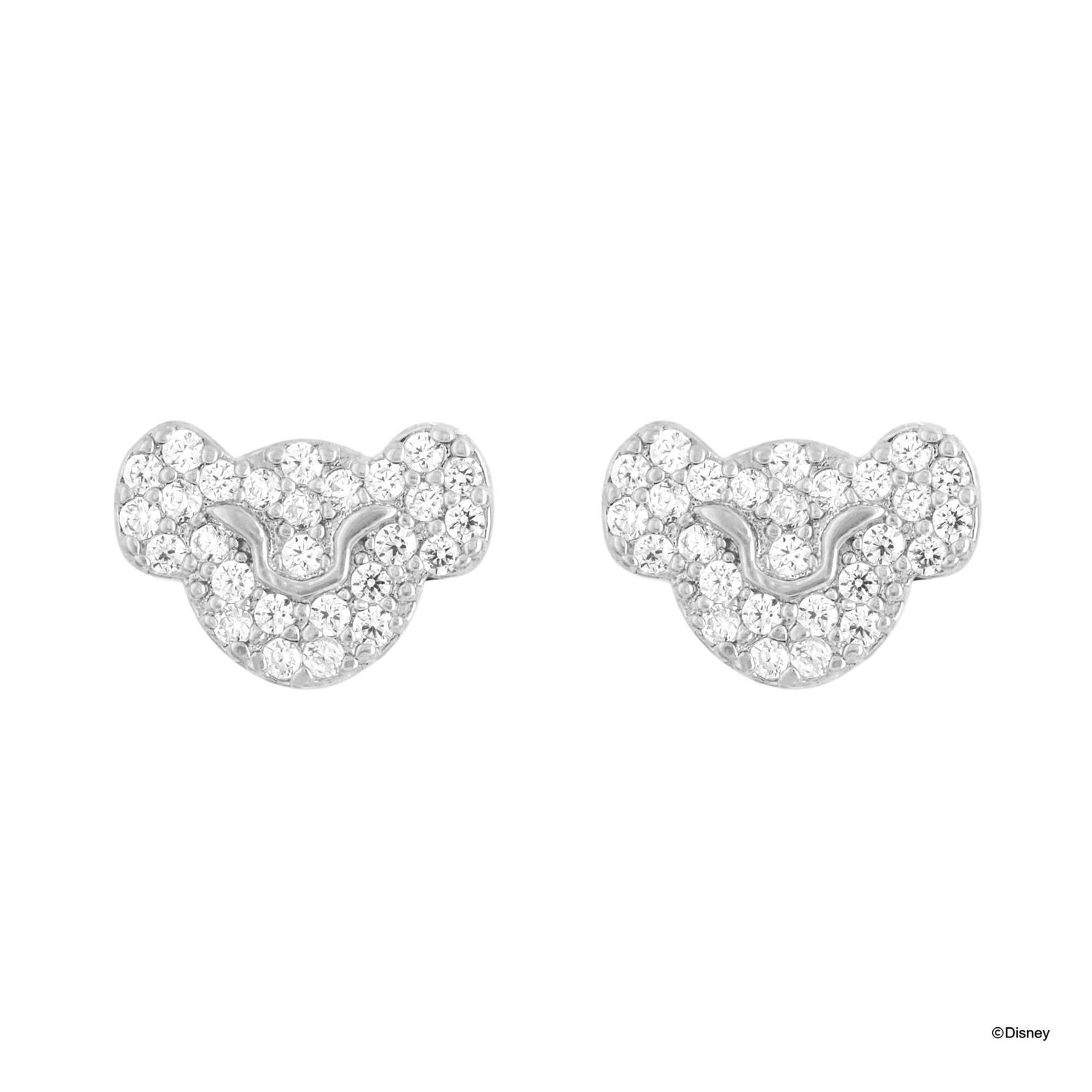 Disney Earring Diamante Simba Face