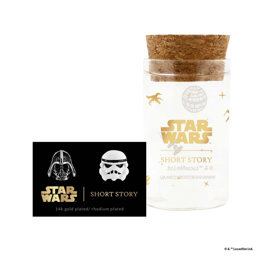 Star Wars™ Earring Epoxy Darth Vader™ &amp; Stormtrooper™