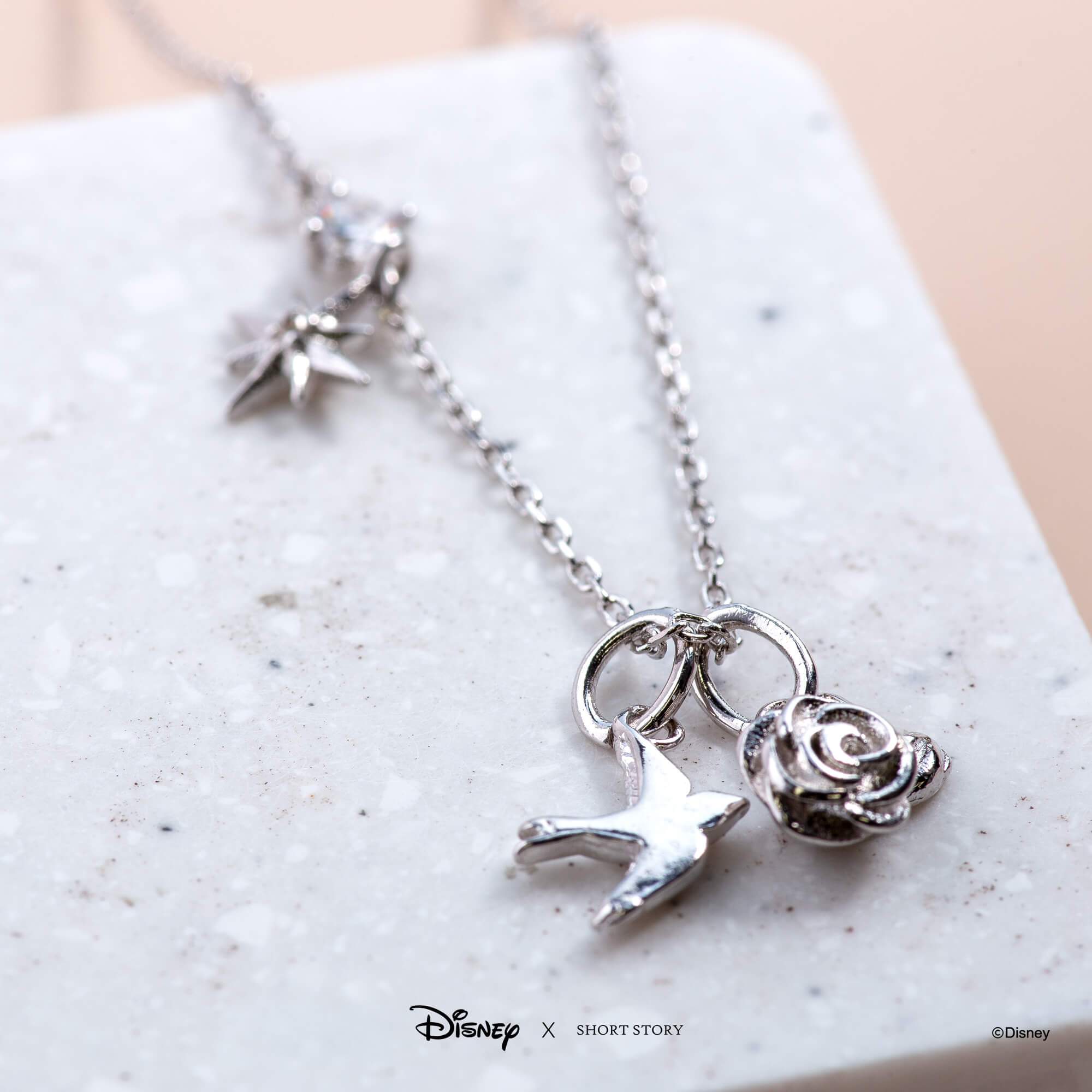 Silver disney store necklace