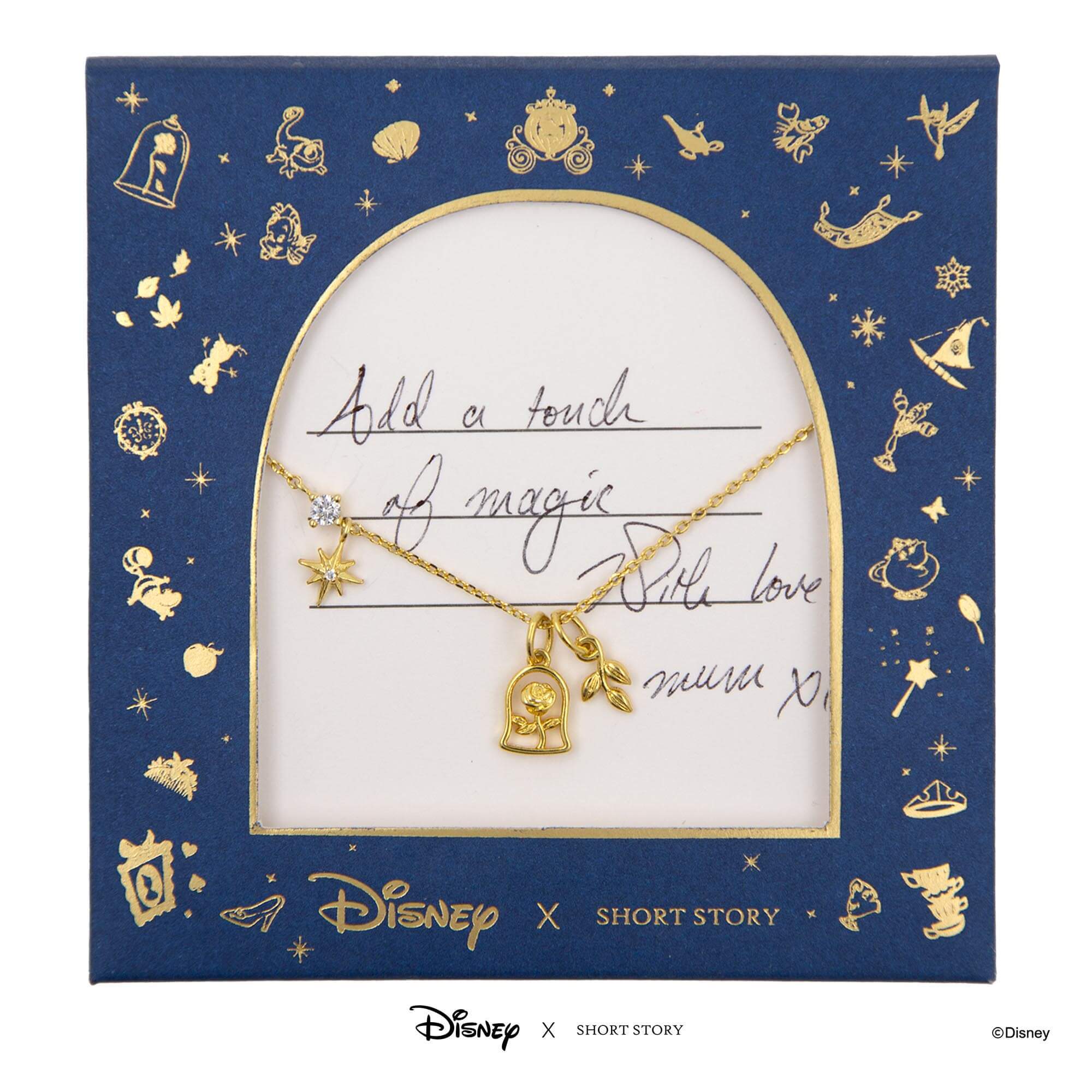 Disney Necklace Beauty and the Beast