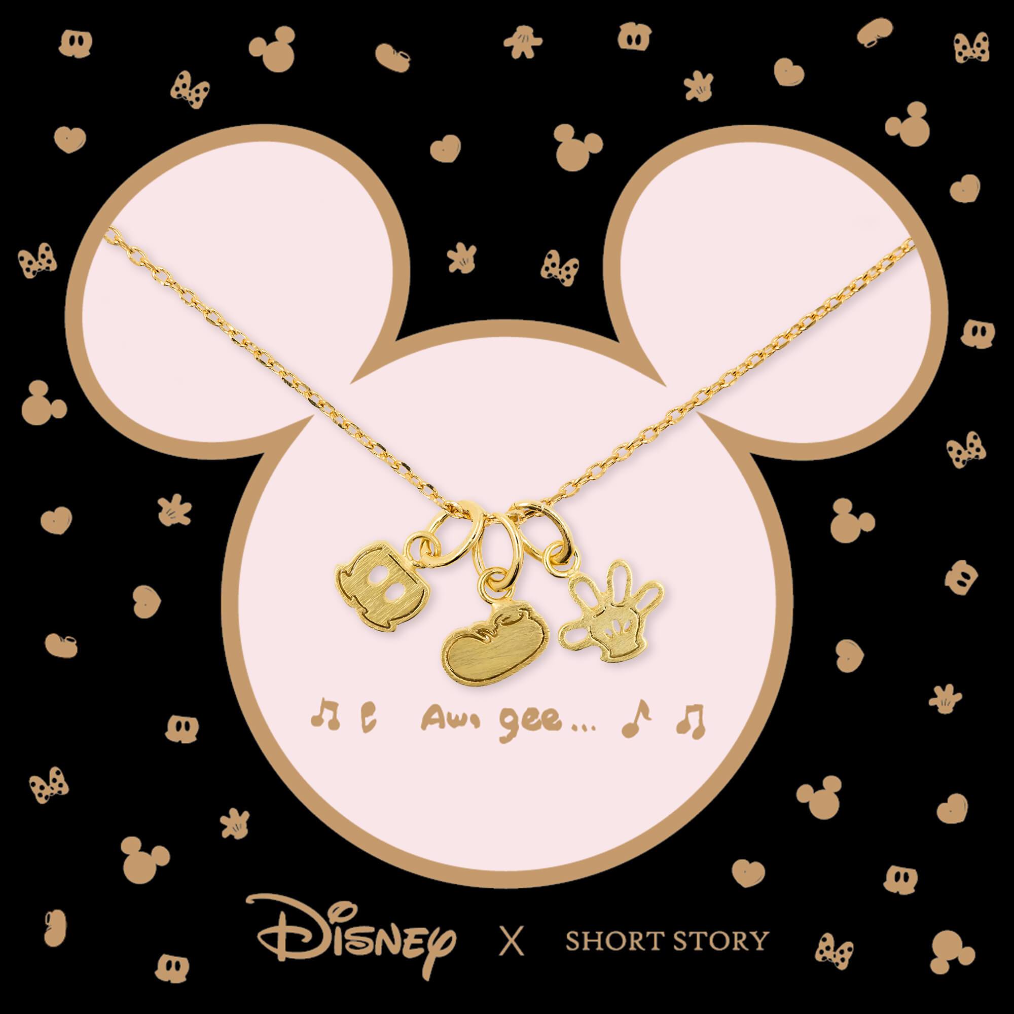 Disney Necklace Mickey Shorts Shoe Glove