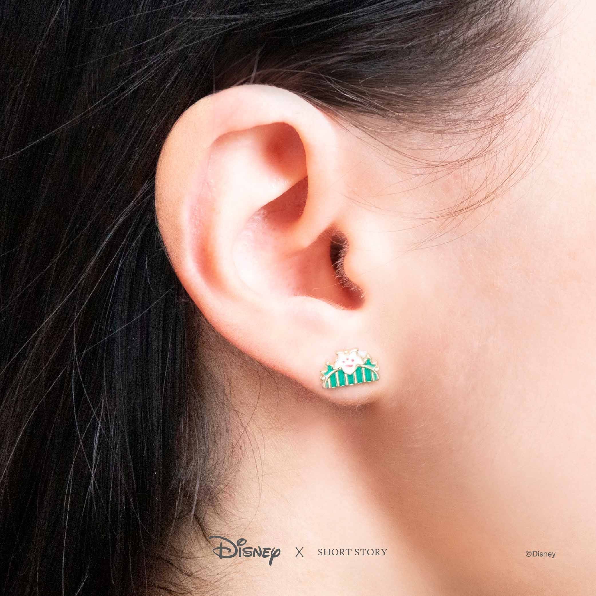 Disney Earring Mulan Fan &amp; Brush