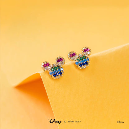 Disney Earring Diamante Mickey Ears