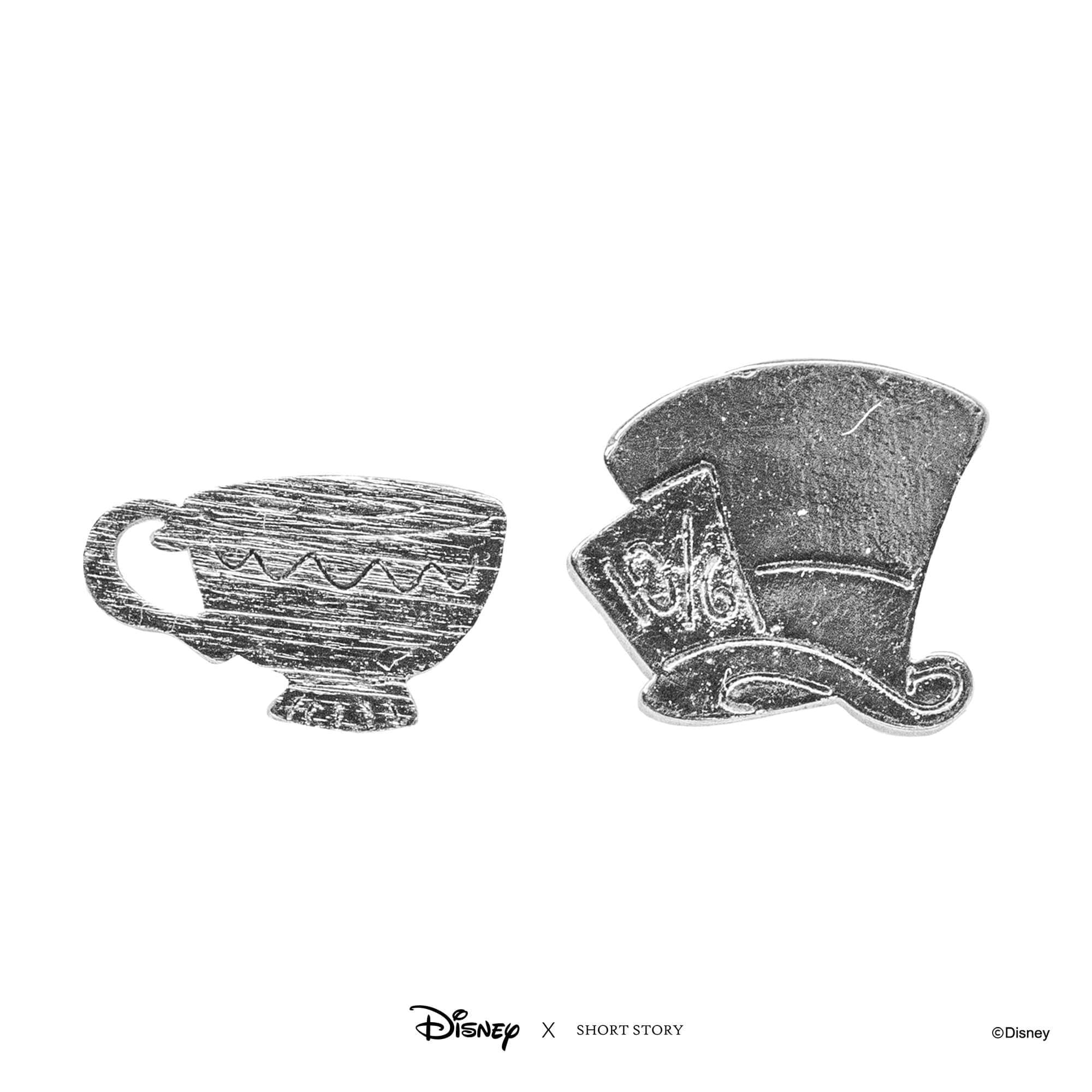 Disney Earring Mad Hat and Teacup