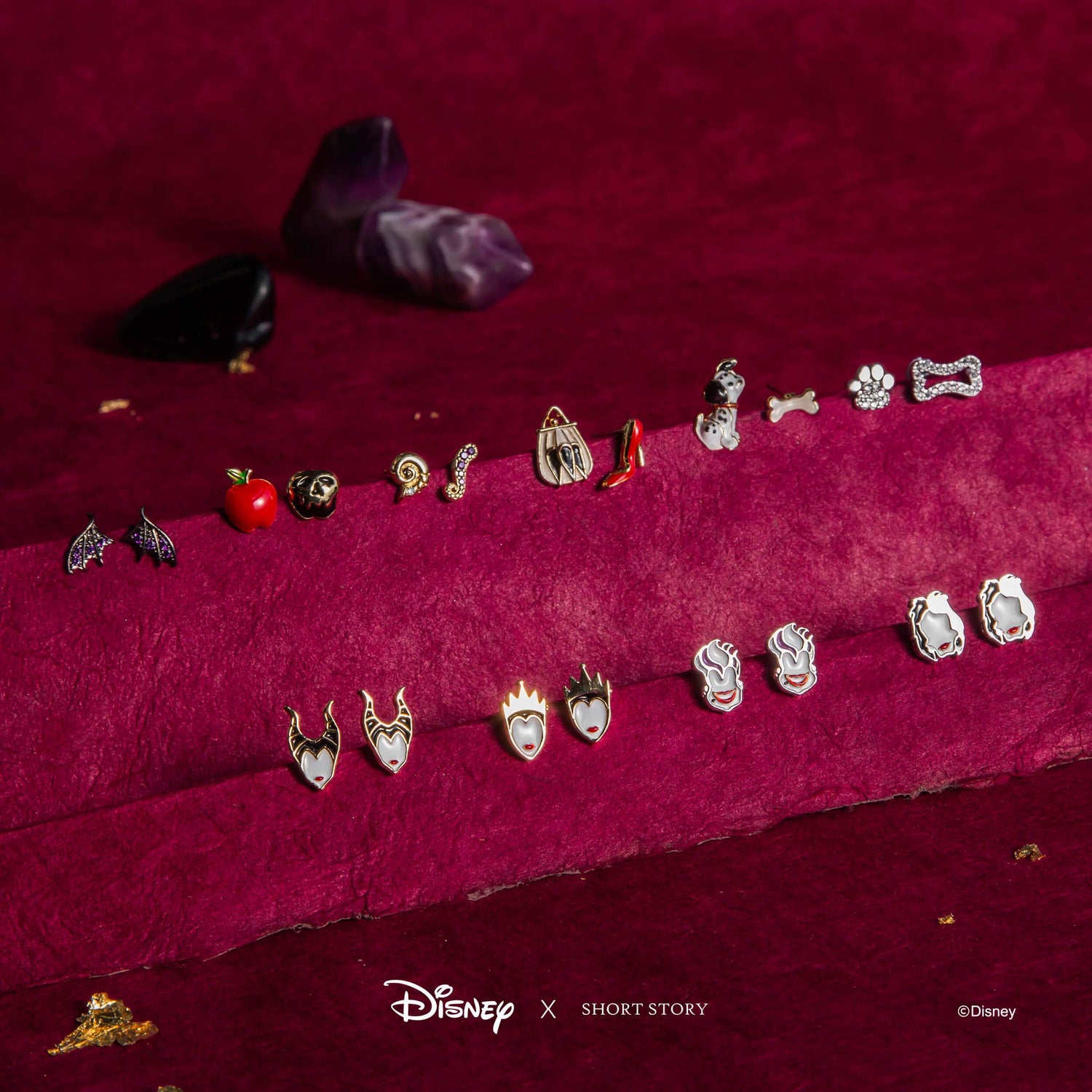 Disney Earring Epoxy Cruella De Vil Bag and Heel*