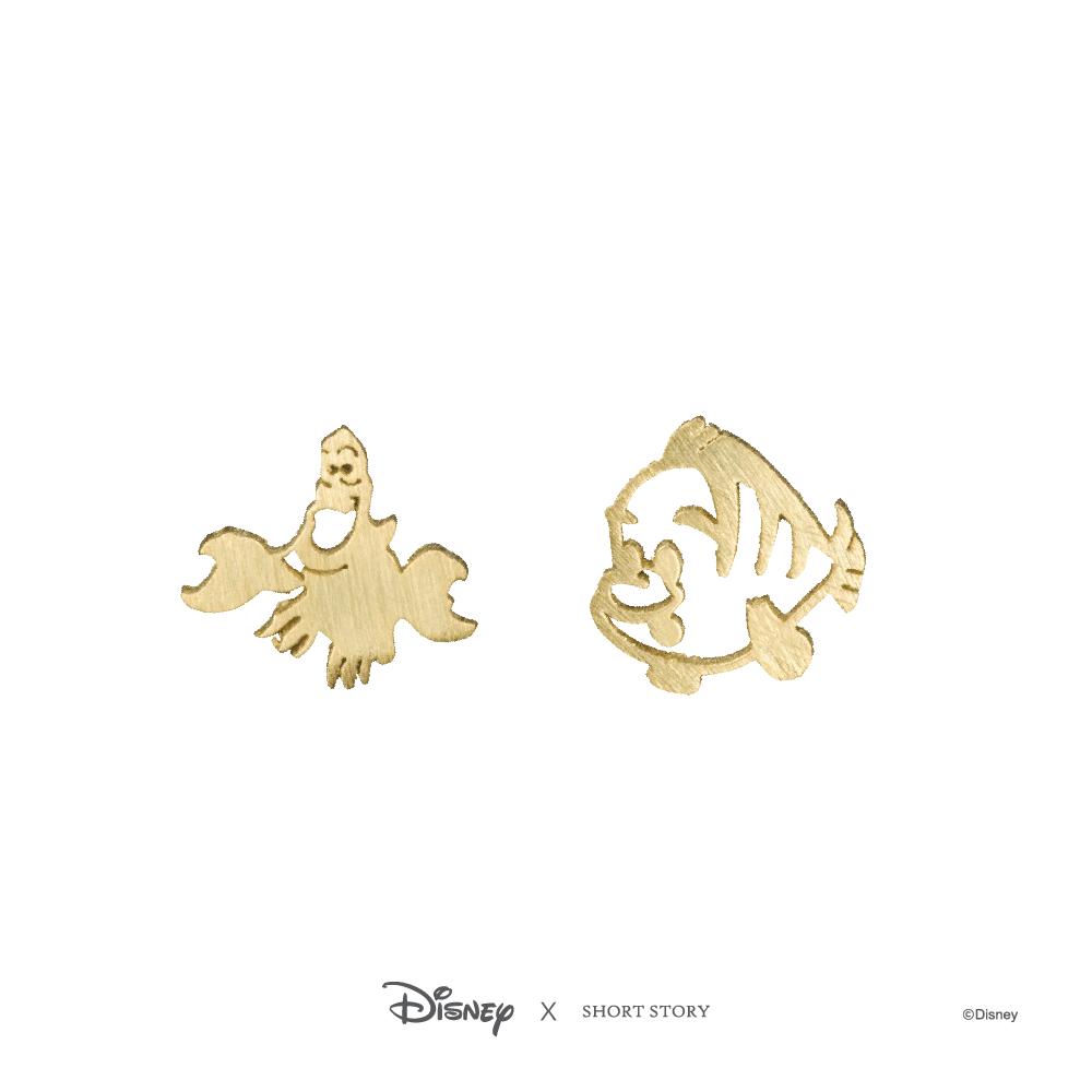Disney Earring Ariel Sebastian and Flounder