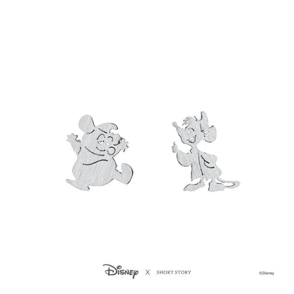 Disney Earring Cinderella Jaq and Gus