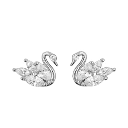 Earring Diamante Swan
