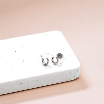 Earring Diamante Mini Horseshoe