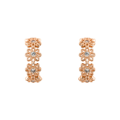 Hoop Earring Diamante Daisy