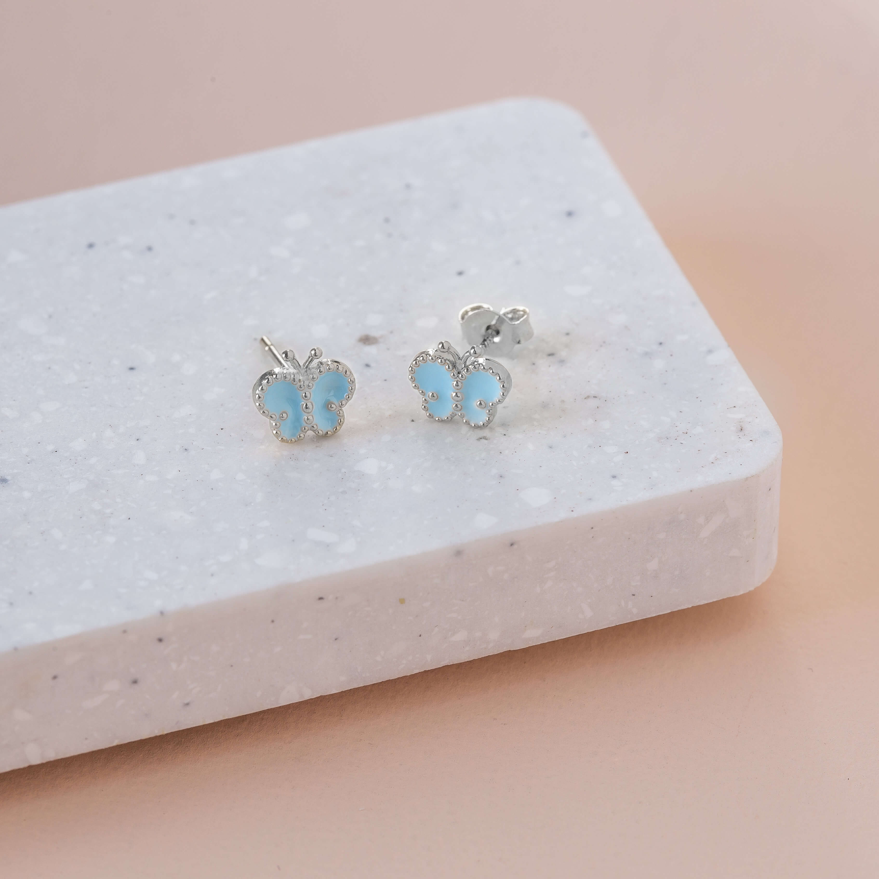 Butterfly deals earrings blue