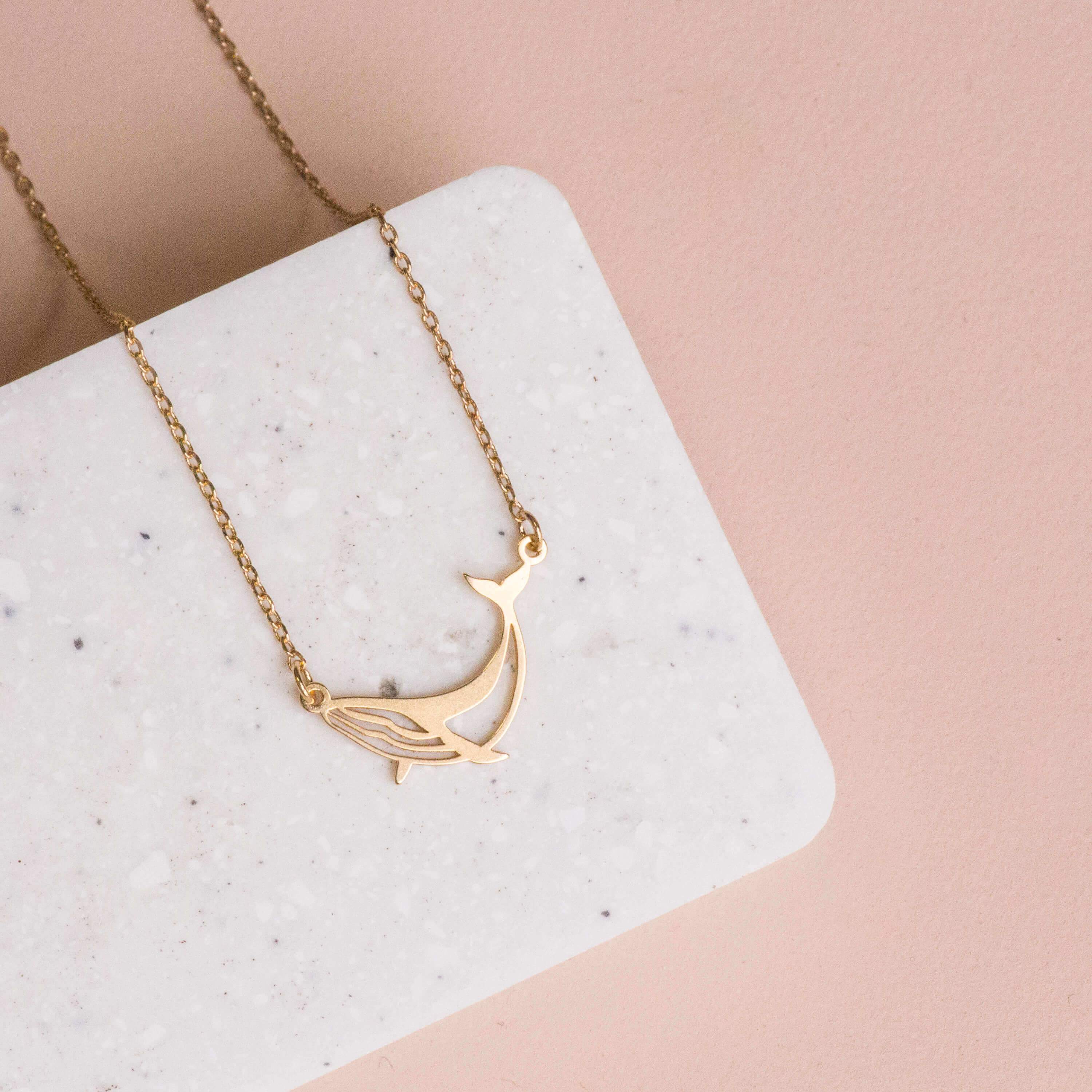 Necklace Whale Stencil