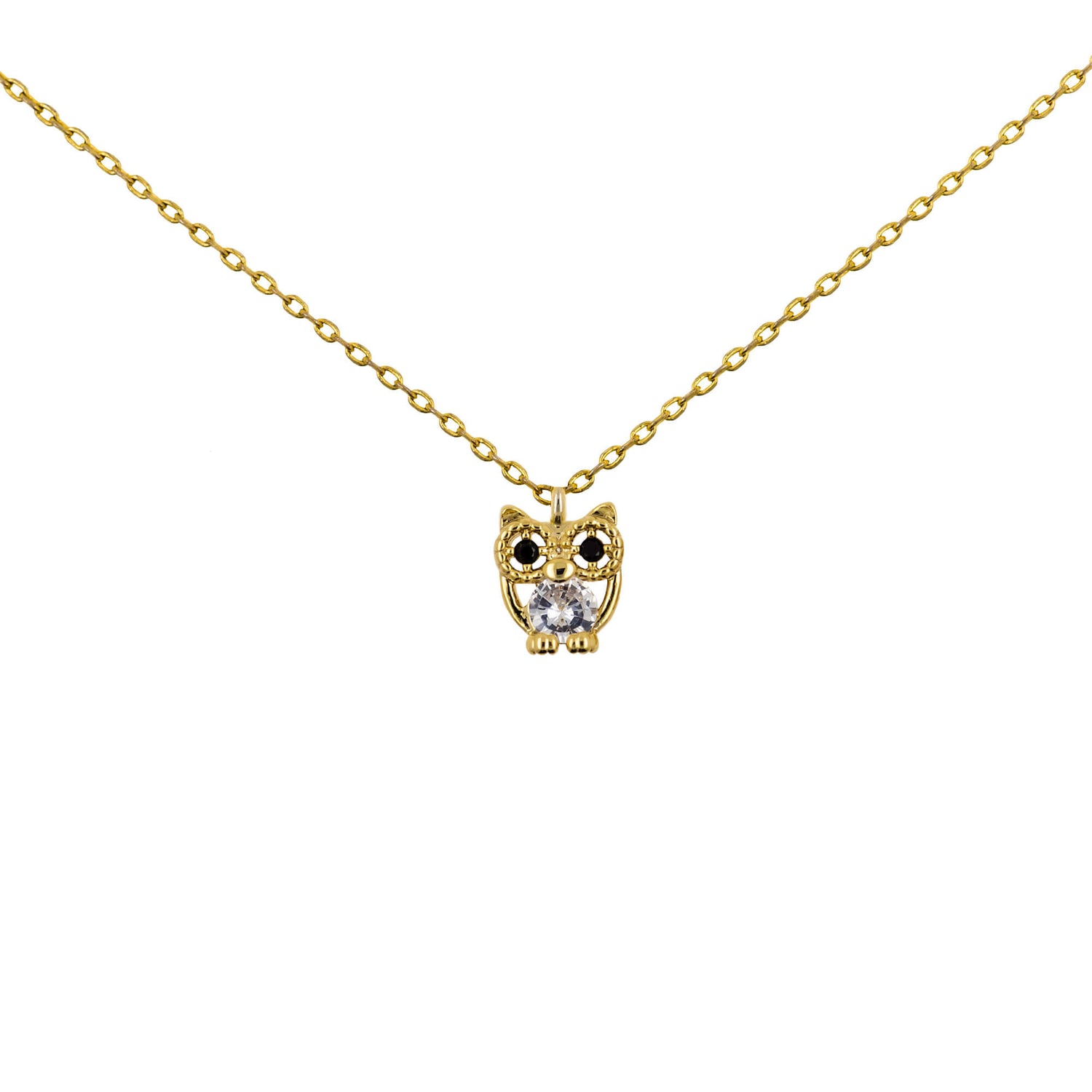 Necklace Diamante Owl