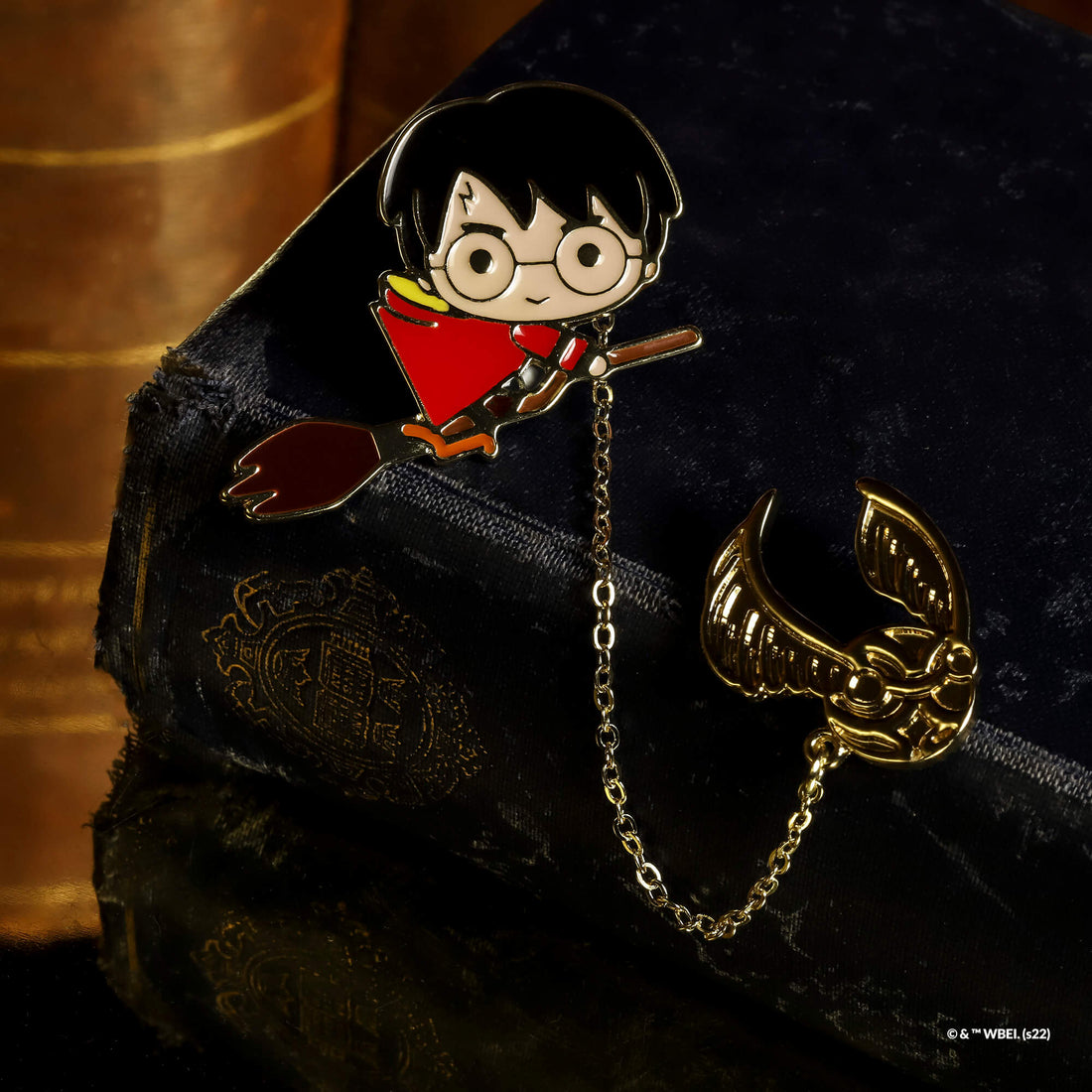 Harry Potter Enamel Pin Harry &amp; Golden Snitch