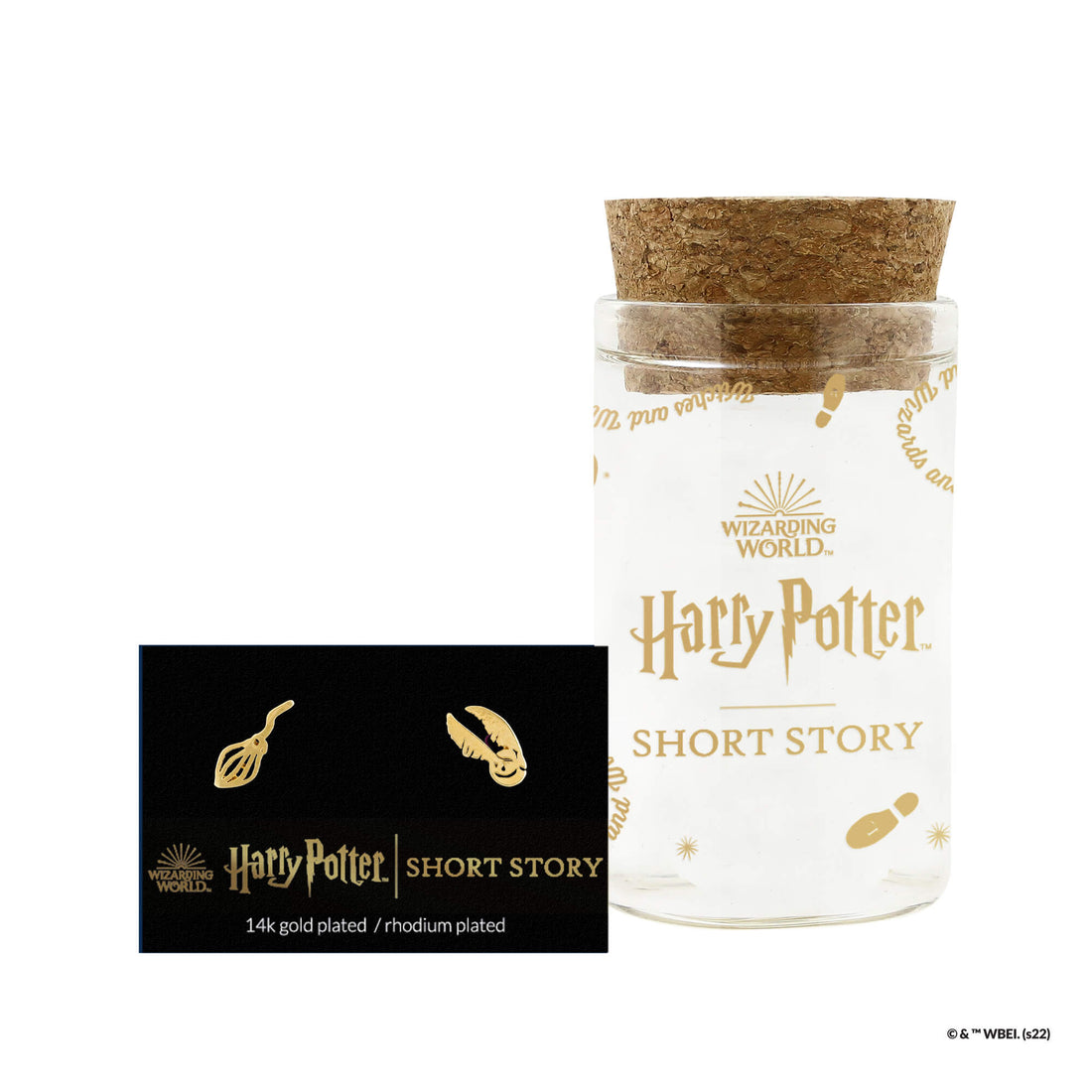 Harry Potter Earring Nimbus 2000 &amp; Snitch